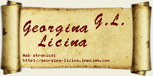 Georgina Ličina vizit kartica